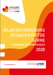 Bilan des émissions de gaz à effet de serre 2020 – patrimoine et services